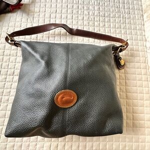 Dooney & Bourke Gray Leather Hobo Bag